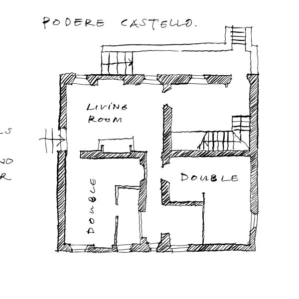 First Floor plans of Podere Castello