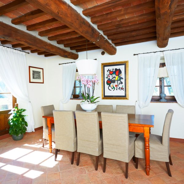 Dining room in Villa Amorosa