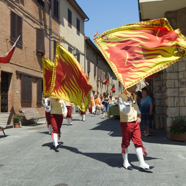 The village of Casole has its very own Palio in July