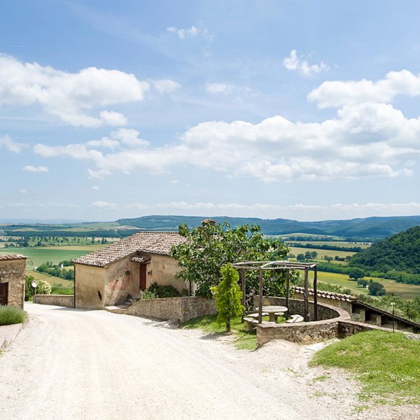 Damiano | A stone cottage with large shaded patio and expansive views