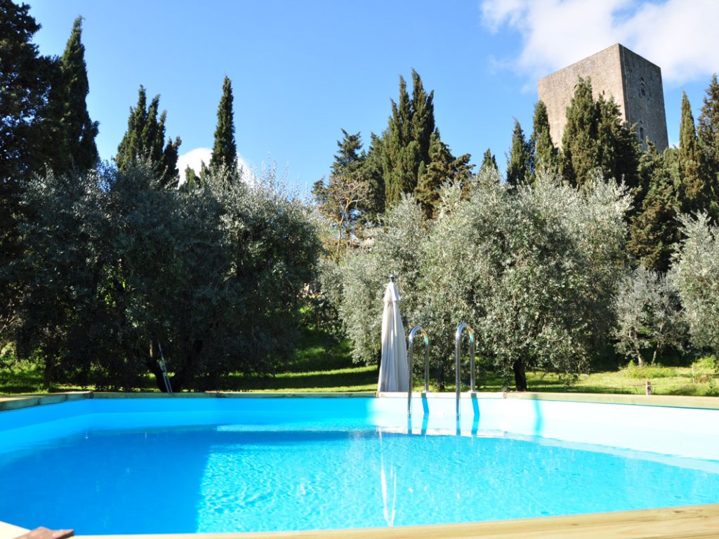 Torre del Merlo | Medieval Tower for 4 with a pool in the olive grove