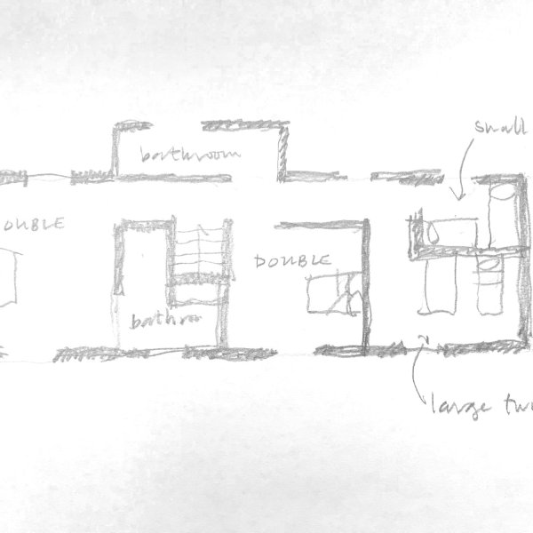Sketch plan of the first floor
