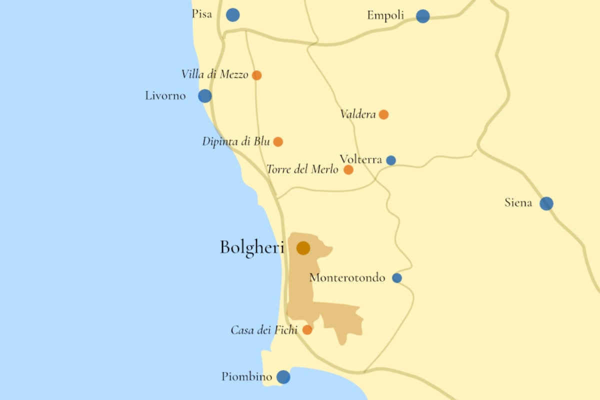 Villas for visiting Super Tuscan Wineries Villa near Bolgheri
