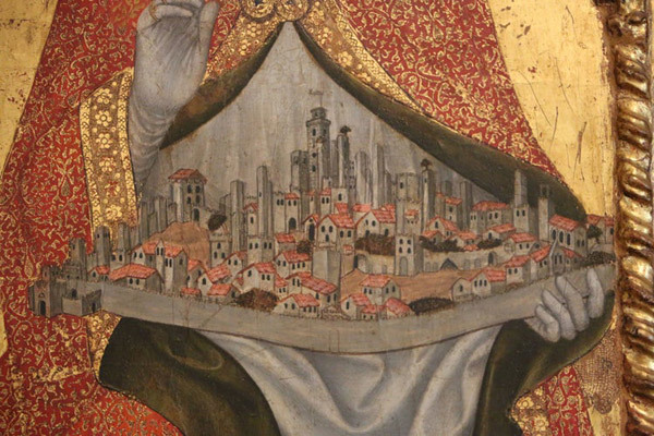 Saint Geminianus holds the town which took his name