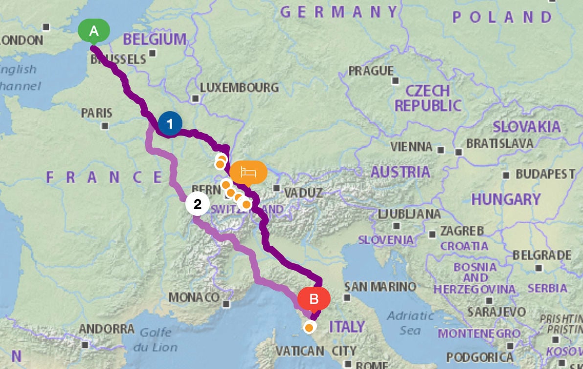 MICHELIN Saint Paul map - ViaMichelin