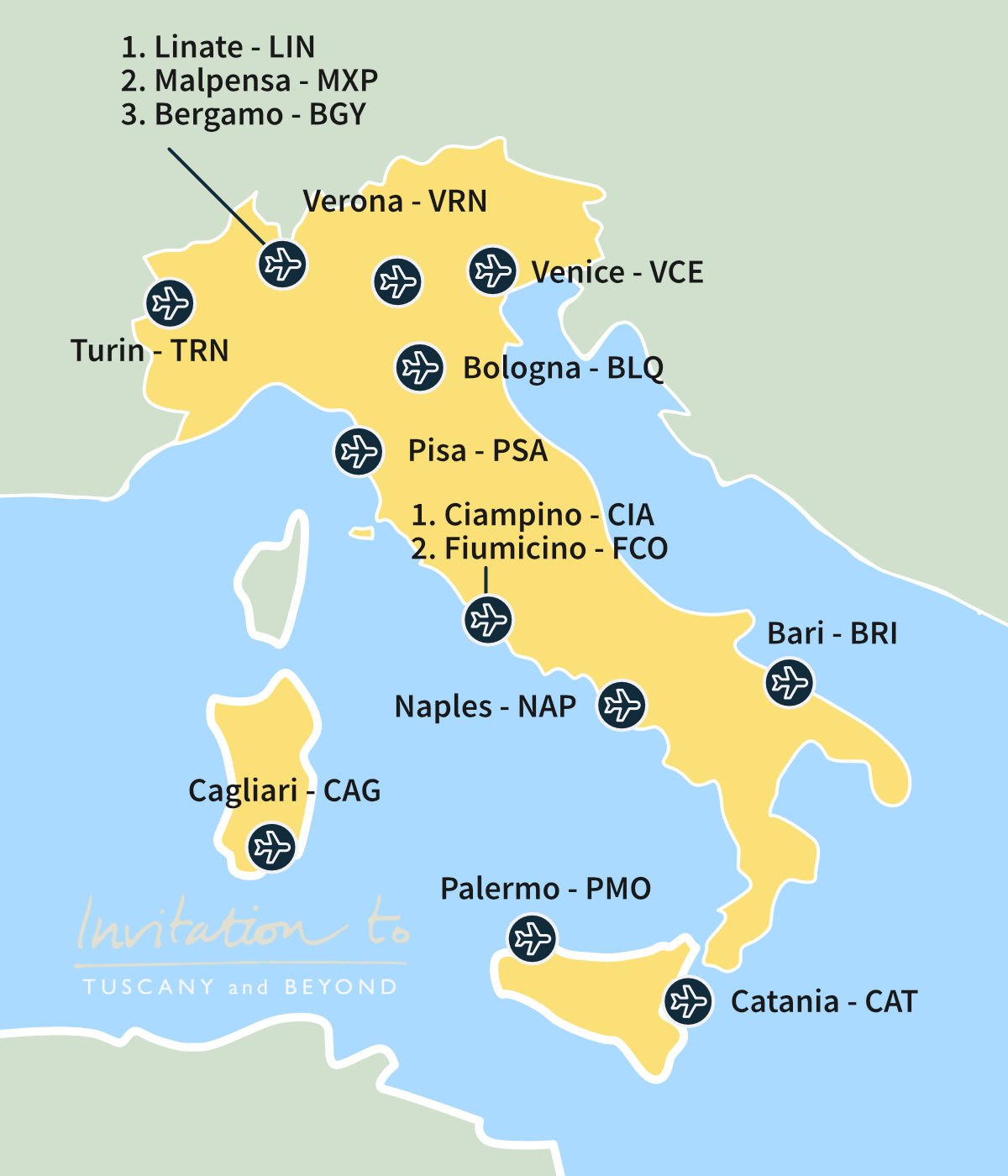 international airport map