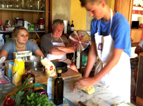 Cooking in Tuscany